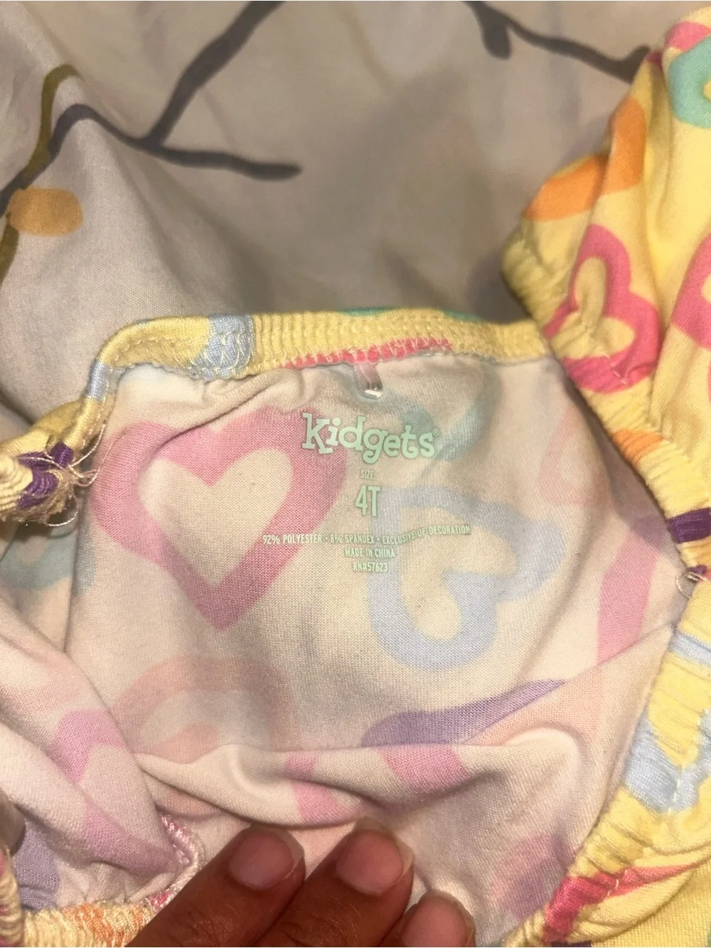 Kidgets Purple Floral & Yellow Heart Twin Casual Dresses